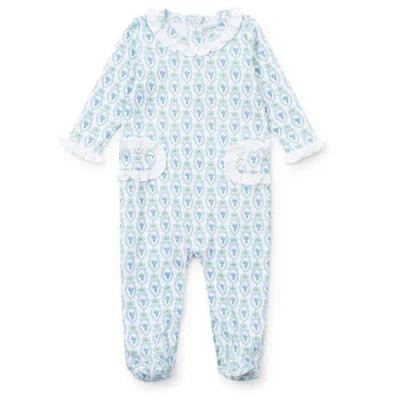 Lila And Hayes Babies'  Lucy Girls' Romper In Hampton Blooms