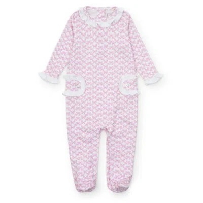 Lila And Hayes Babies'  Lucy Girls' Romper In Pink