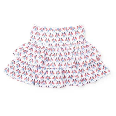 Lila And Hayes Kids'  Maggie Girls' Tiered Skirt In Multi