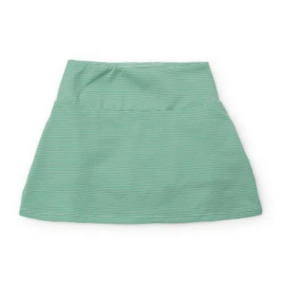 Lila And Hayes Kids'  Margot Girls' Performance Skirt In Green Stripes