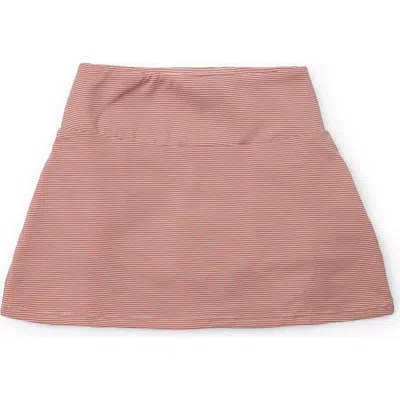 Lila And Hayes Kids'  Margot Girls' Tiered Skirt By Lh Sport In Orange Stripes