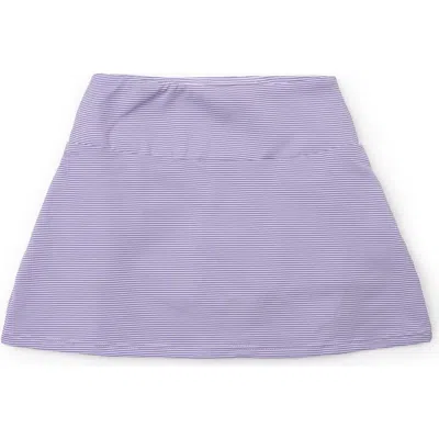 Lila And Hayes Kids'  Margot Girls' Tiered Skirt By Lh Sport In Purple Stripes