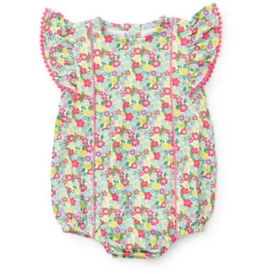 Lila And Hayes Babies'  Marion Girls' Bubble In Arboretum Floral
