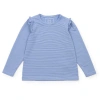 Lila And Hayes Kids'  Mia Girls' Longsleeve Top By Lh Sport In Blue Stripes