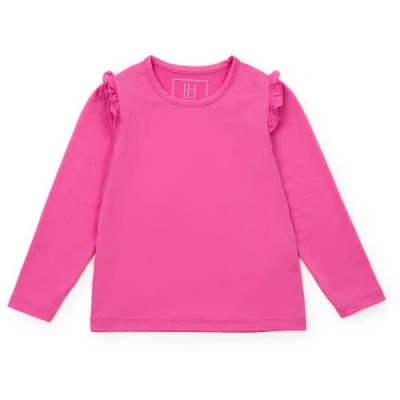 Lila And Hayes Kids'  Mia Girls' Longsleeve Top By Lh Sport In Hot Pink