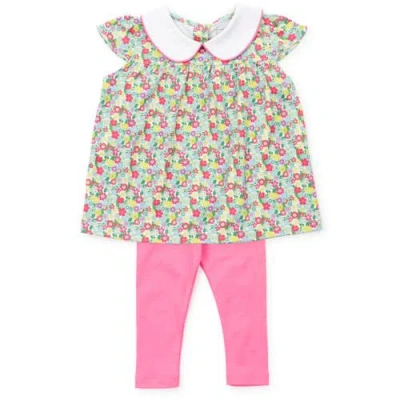Lila And Hayes Babies'  Minden Girls' Legging Set
