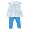Lila And Hayes Babies'  Minden Girls' Legging Set In Hampton Blooms