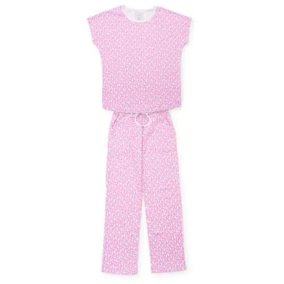 Lila And Hayes Pajama Pant Set In Easter Time Pink