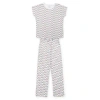 Lila And Hayes Pajama Pant Set In Merry Little Cocktails