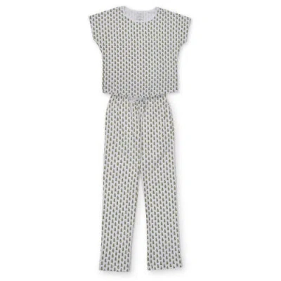 Lila And Hayes Pajama Pant Set In Oh Christmas Tree