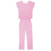 Lila And Hayes Pajama Pant Set In Pink