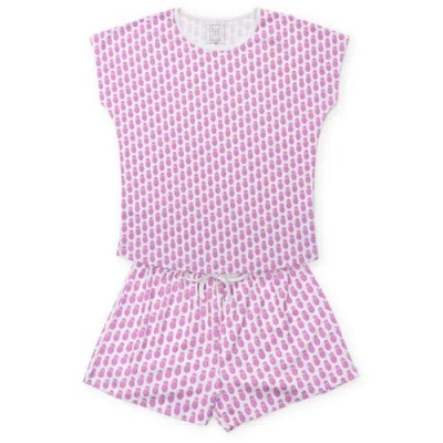 Lila And Hayes Pajama Short Set In Multi