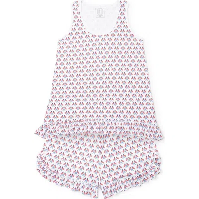 Lila And Hayes Pajama Short Set In Neutral