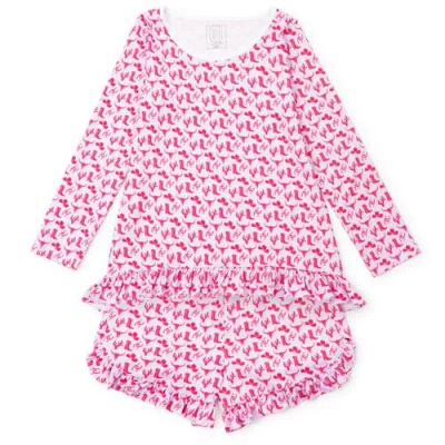 Lila And Hayes Pajama Short Set In Pink