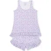Lila And Hayes Pajama Short Set In Seashells On The Seashore