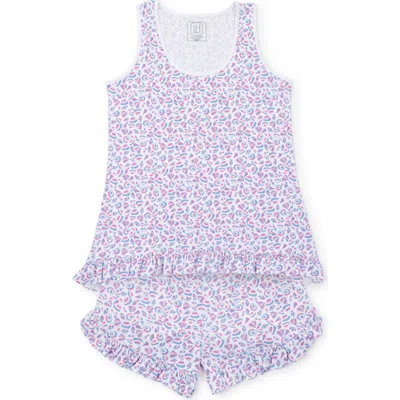 Lila And Hayes Pajama Short Set In Seashells On The Seashore