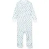 Lila And Hayes Babies'  Parker Zipper Pajama In Blue