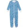 Lila And Hayes Kids'  Parker Zipper Pajama In Baseball Grandslam