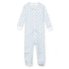 Lila And Hayes Kids'  Parker Zipper Pajama In Blue