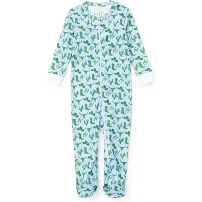 Lila And Hayes Kids'  Parker Zipper Pajama In Blue