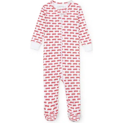 Lila And Hayes Kids'  Parker Zipper Pajama In Pink