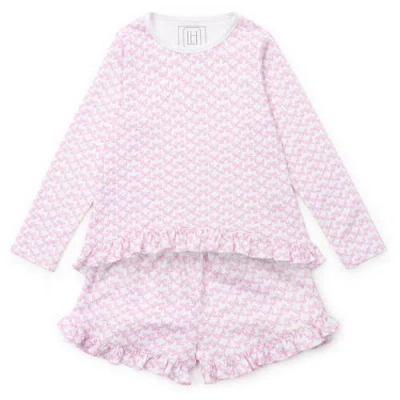 Lila And Hayes Kids'  Rorie Girls' Short Set In Pink