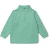 Lila And Hayes Kids'  Sam Quarter Zip Pullover By Lh Sport In Green Stripes