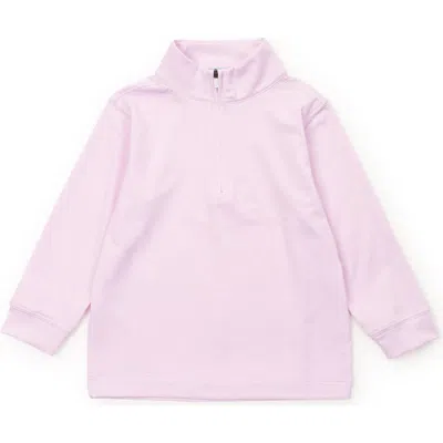 Lila And Hayes Kids'  Sam Quarter Zip Pullover By Lh Sport In Pink