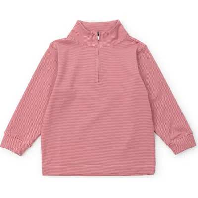 Lila And Hayes Kids'  Sam Quarter Zip Pullover By Lh Sport In Red