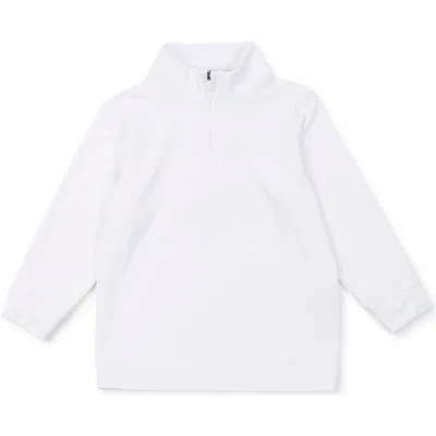 Lila And Hayes Kids'  Sam Quarter Zip Pullover By Lh Sport In White