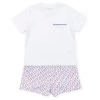 Lila And Hayes Walker Boys' Short Set In Star Spangled