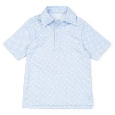 Lila And Hayes Kids'  Will Boys' Golf Polo Shirt By Lh Sport In Ace Blue