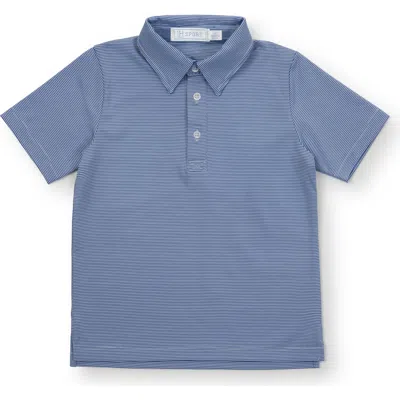 Lila And Hayes Babies'  Will Boys' Golf Polo Shirt By Lh Sport In Blue
