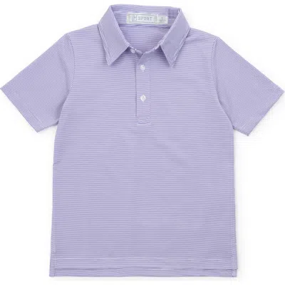 Lila And Hayes Babies'  Will Boys' Golf Polo Shirt By Lh Sport In Purple
