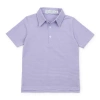 Lila And Hayes Kids'  Will Boys' Golf Polo Shirt By Lh Sport In Purple Stripes
