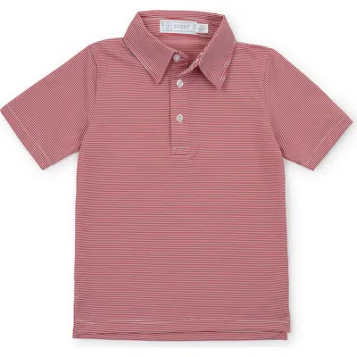 Lila And Hayes Babies'  Will Boys' Golf Polo Shirt By Lh Sport In Brown