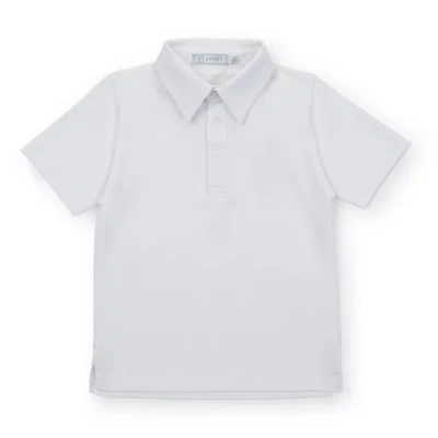 Lila And Hayes Kids'  Will Boys' Golf Polo Shirt By Lh Sport In White
