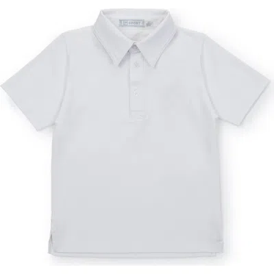 Lila And Hayes Babies'  Will Boys' Golf Polo Shirt By Lh Sport In White