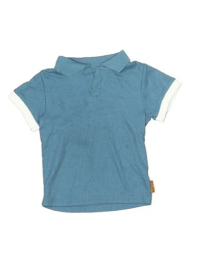 Pre-owned Lila And Jack Kids' Short Sleeve Polo Shirt In Blue