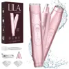 Lila By Akunbem Glow G1 Pro 3-in-1 Bikini & Nose Hair Trimmer & Facial Shaver In Transparent