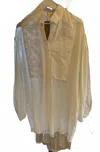 Lila Eugenie Andy Shirt In Ivory In Multi
