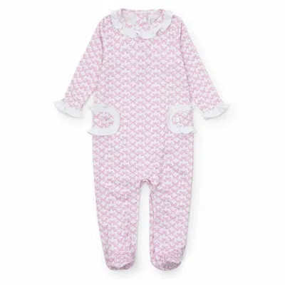 Lila + Hayes Kids' Baby's Pretty Bows Lucy Footie In Pink