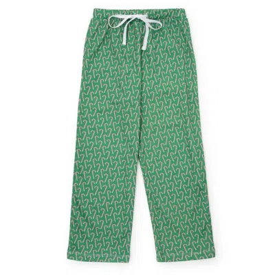 Lila + Hayes Kids' Boy's Beckett Hangout Pant In Candy Cane Green