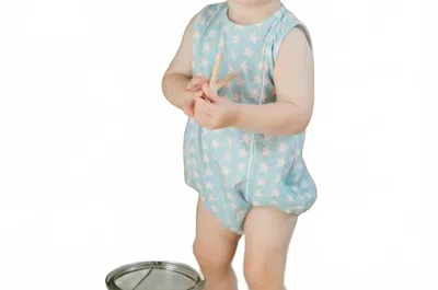 Lila + Hayes Kids' Boy's Reid Seaside Starfish Bubble In Multi In Blue