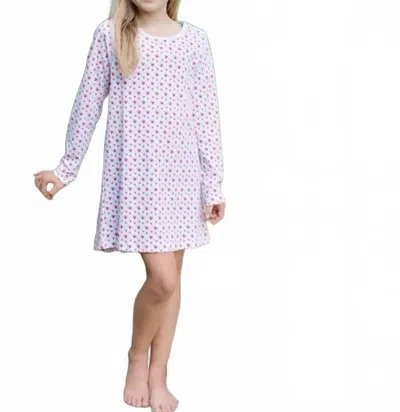 Lila + Hayes Kid's Heart To Heart Berkeley Gown In Pink