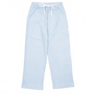Lila + Hayes Kids' Beckett Hangout Pant In Classic Stripe In Blue