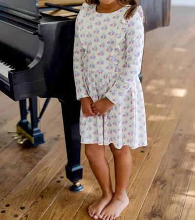 Lila + Hayes Kids' Olivia Dress In Music Superstar In Multi