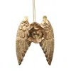 Lila Rasa Gold Angel Wings Ex-voto 10.5x3x13.5cm In Gold