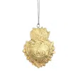 Lila Rasa Gold Evil Eye Milagro Sacred Heart Hanging Ornament X 2 Pcs