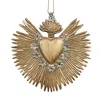 Lila Rasa Gold / Silver Shining Rays Golden Heart